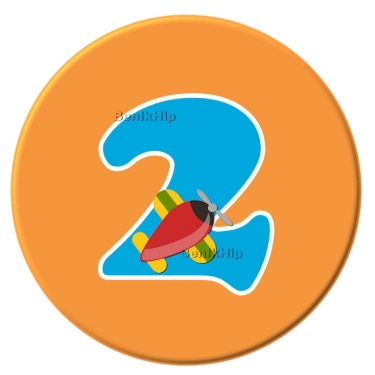Button 56 mm 2 jaar boy